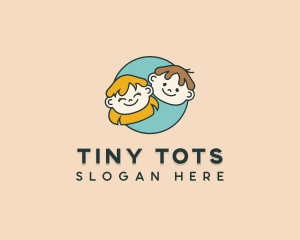 Children Boy Girl logo design