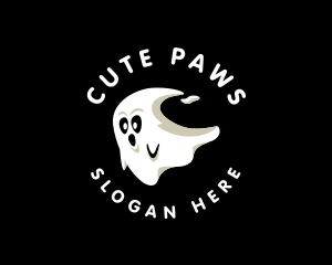 Cute Spirit Ghost logo design