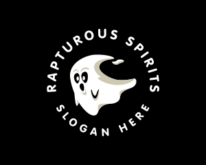 Cute Spirit Ghost logo design