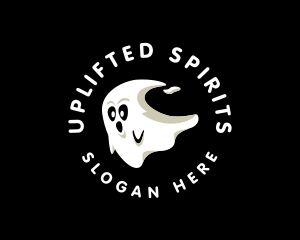 Cute Spirit Ghost logo design