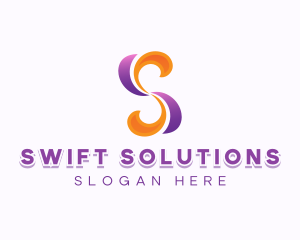 Swirl Media Letter S logo design