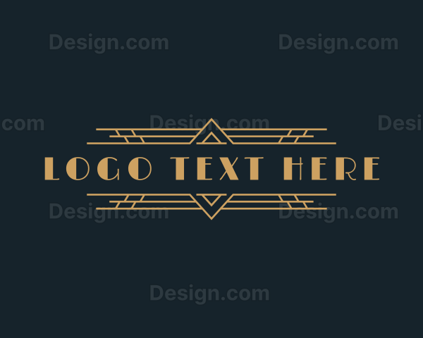 Luxury Art Deco Boutique Logo