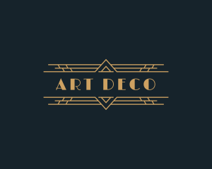 Luxury Art Deco Boutique logo design