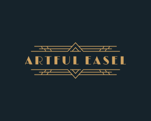 Luxury Art Deco Boutique logo design