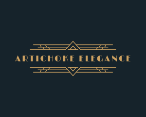 Luxury Art Deco Boutique logo design