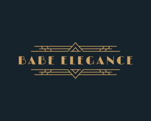 Luxury Art Deco Boutique logo design