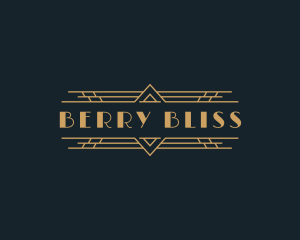 Luxury Art Deco Boutique logo design