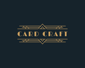 Luxury Art Deco Boutique logo design