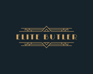 Luxury Art Deco Boutique logo design