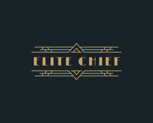 Luxury Art Deco Boutique logo design