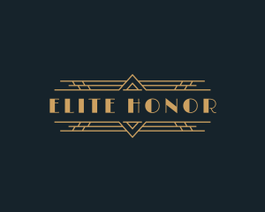 Luxury Art Deco Boutique logo design