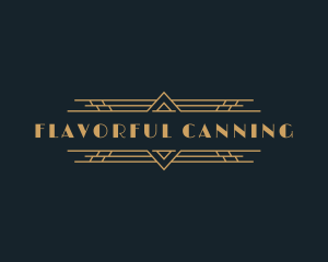 Luxury Art Deco Boutique logo design