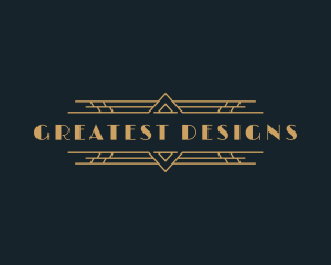 Luxury Art Deco Boutique logo design