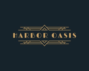 Luxury Art Deco Boutique logo design