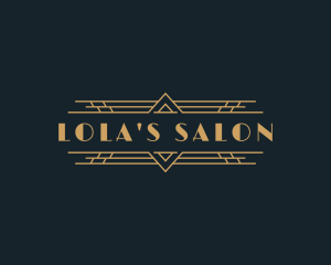 Luxury Art Deco Boutique logo design