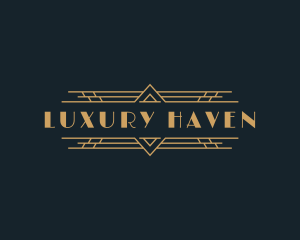 Luxury Art Deco Boutique logo design