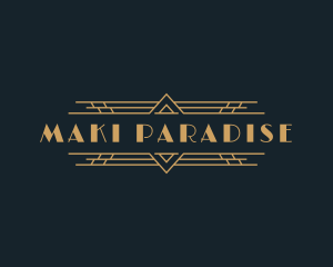 Luxury Art Deco Boutique logo design