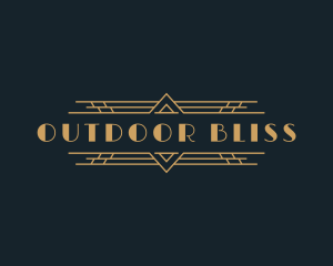 Luxury Art Deco Boutique logo design