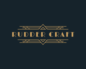 Luxury Art Deco Boutique logo design