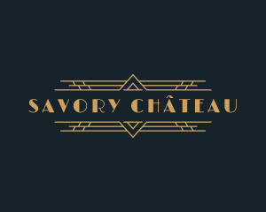 Luxury Art Deco Boutique logo design