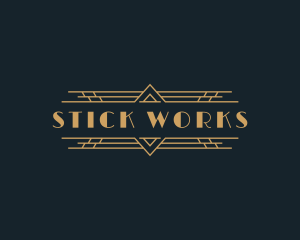 Luxury Art Deco Boutique logo design