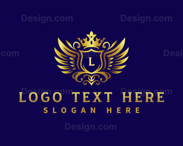 Luxury Crown Wings Logo