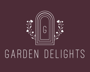 Floral Arch Window logo design