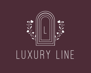 Floral Arch Window logo design