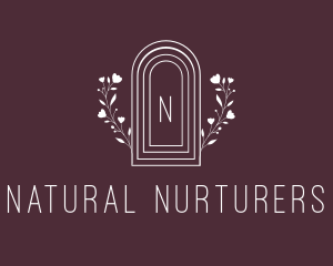 Floral Arch Window logo design