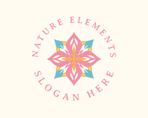 Natural Floral Pattern logo design