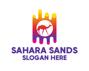 Desert Camel Ride logo design