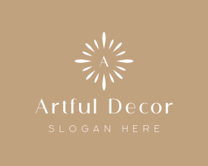 Floral Sun Decor logo design