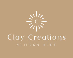 Floral Sun Decor logo design