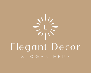 Floral Sun Decor logo design