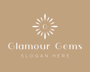 Floral Sun Decor logo design