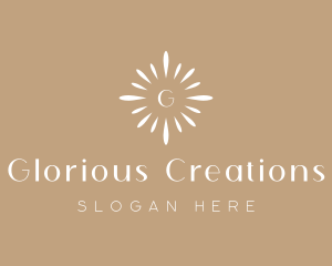 Floral Sun Decor logo design