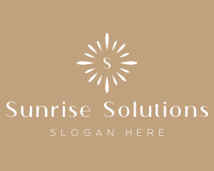 Floral Sun Decor logo design