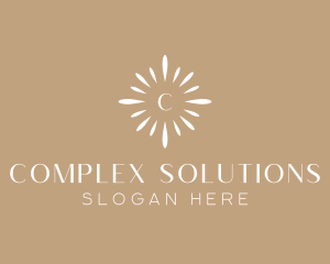 Floral Sun Decor logo design