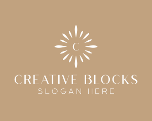 Floral Sun Decor logo design