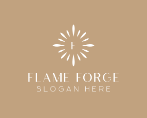 Floral Sun Decor logo design