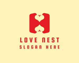 Red Love Letter H logo