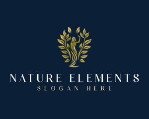 Tree Nature Woman logo design