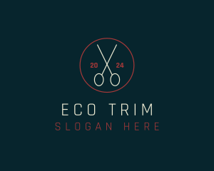 Scissors Stylist Grooming logo design