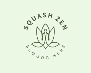 Holistic Meditation Lotus Flower logo design