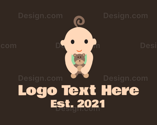 Teddy Bear Toddler Logo