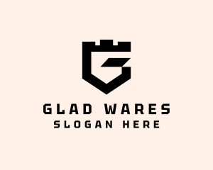 Fort Shield Letter G logo design