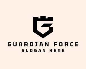 Fort Shield Letter G logo design