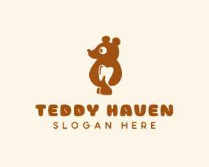 Teddy Bear Tooth Dentist logo