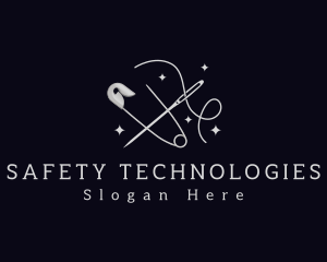 Sewing Safety Pin Needle logo