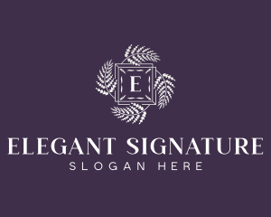 Elegant Floral Boutique logo design